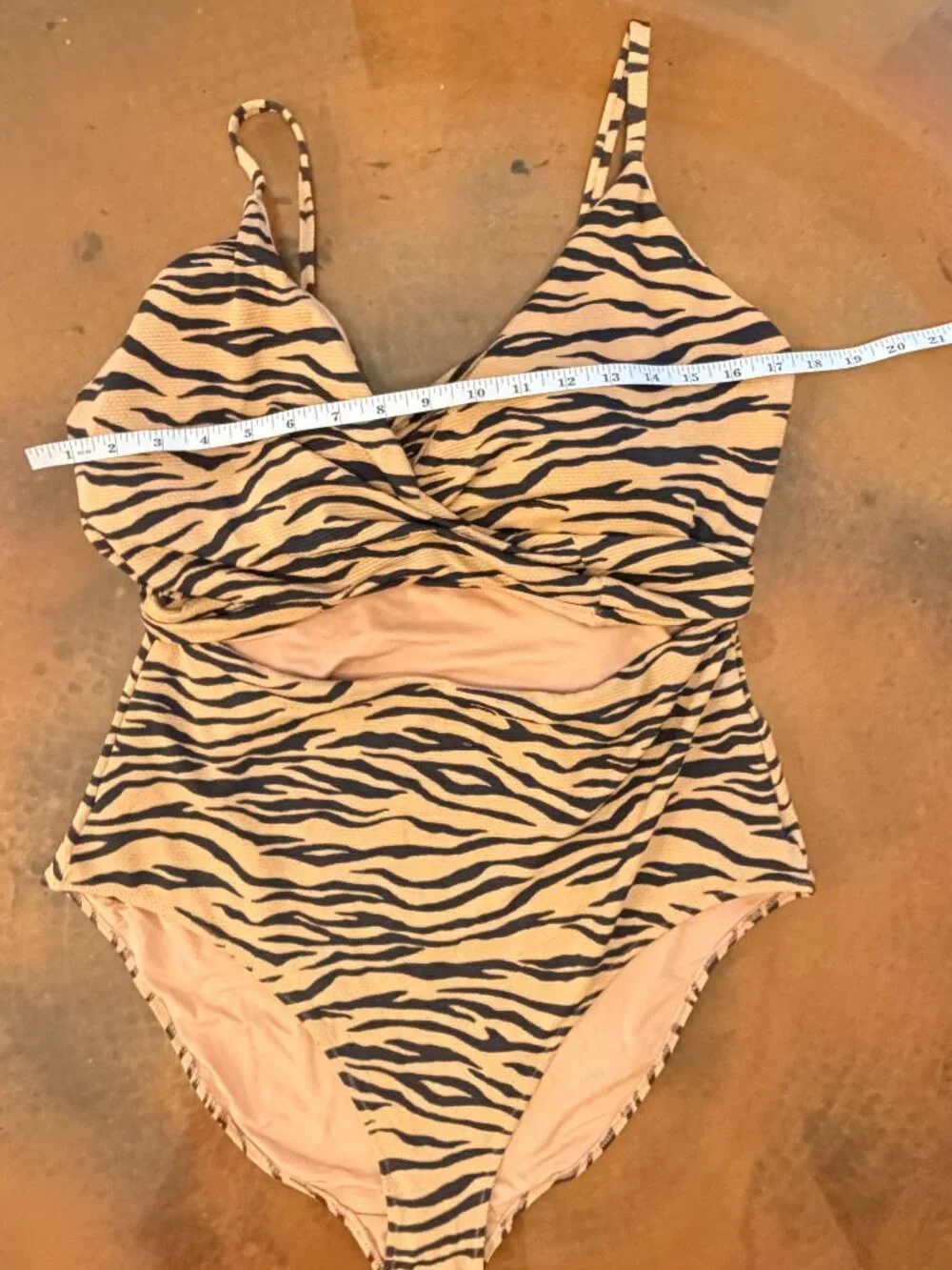 Aerie - Tiger Stripe Wrap One Piece Swimsuit